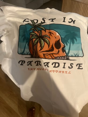 Customer photo review of PARADISE TEE