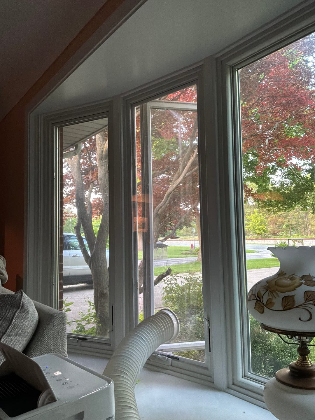 Customer photo review of Custom Portable AC Window Kit for Casement Windows