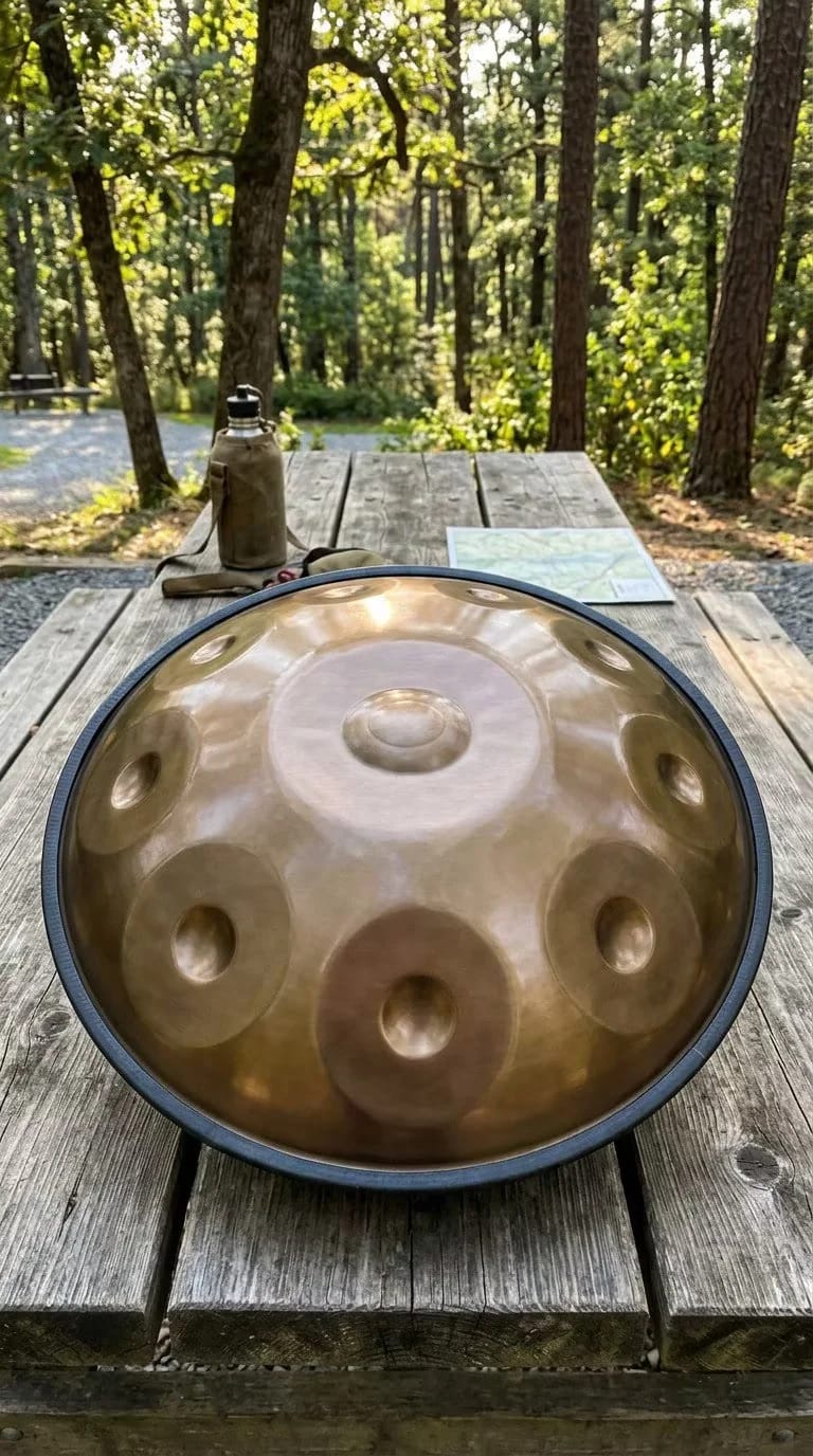 Customer photo review of Cosmos Handpan - Exquisite 10 Notes in D Minor - Golden Elegance Gift Set