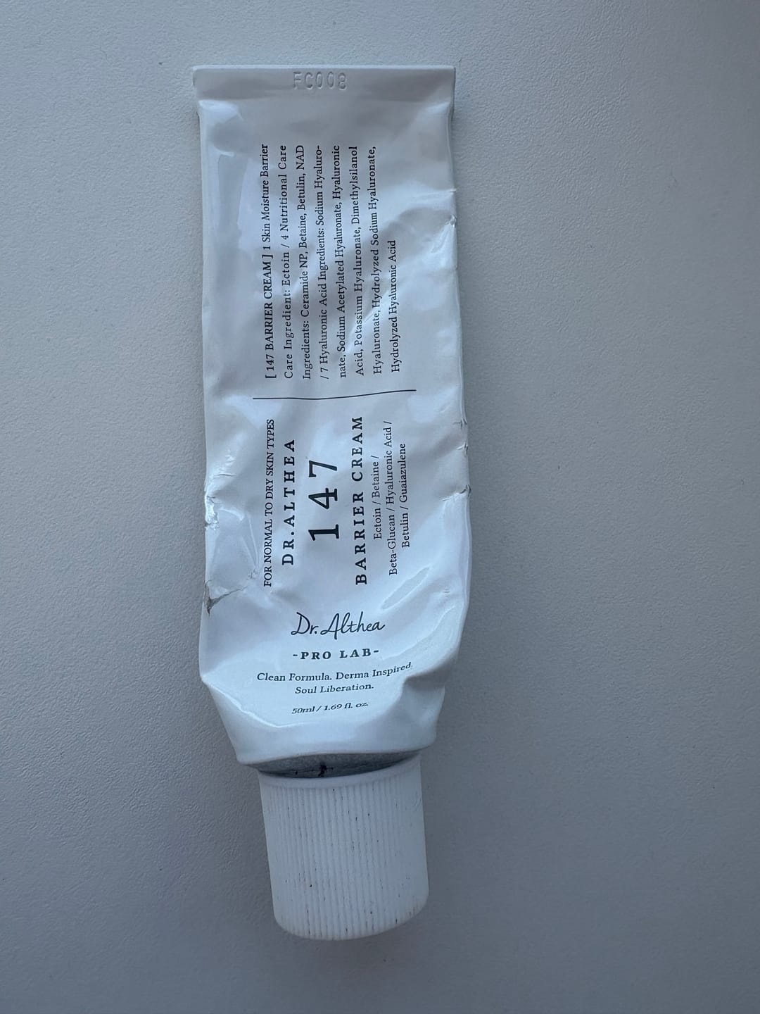 Customer photo review of Nomierinošs krēms ar azulēnu Dr. Althea 147 Barrier Cream