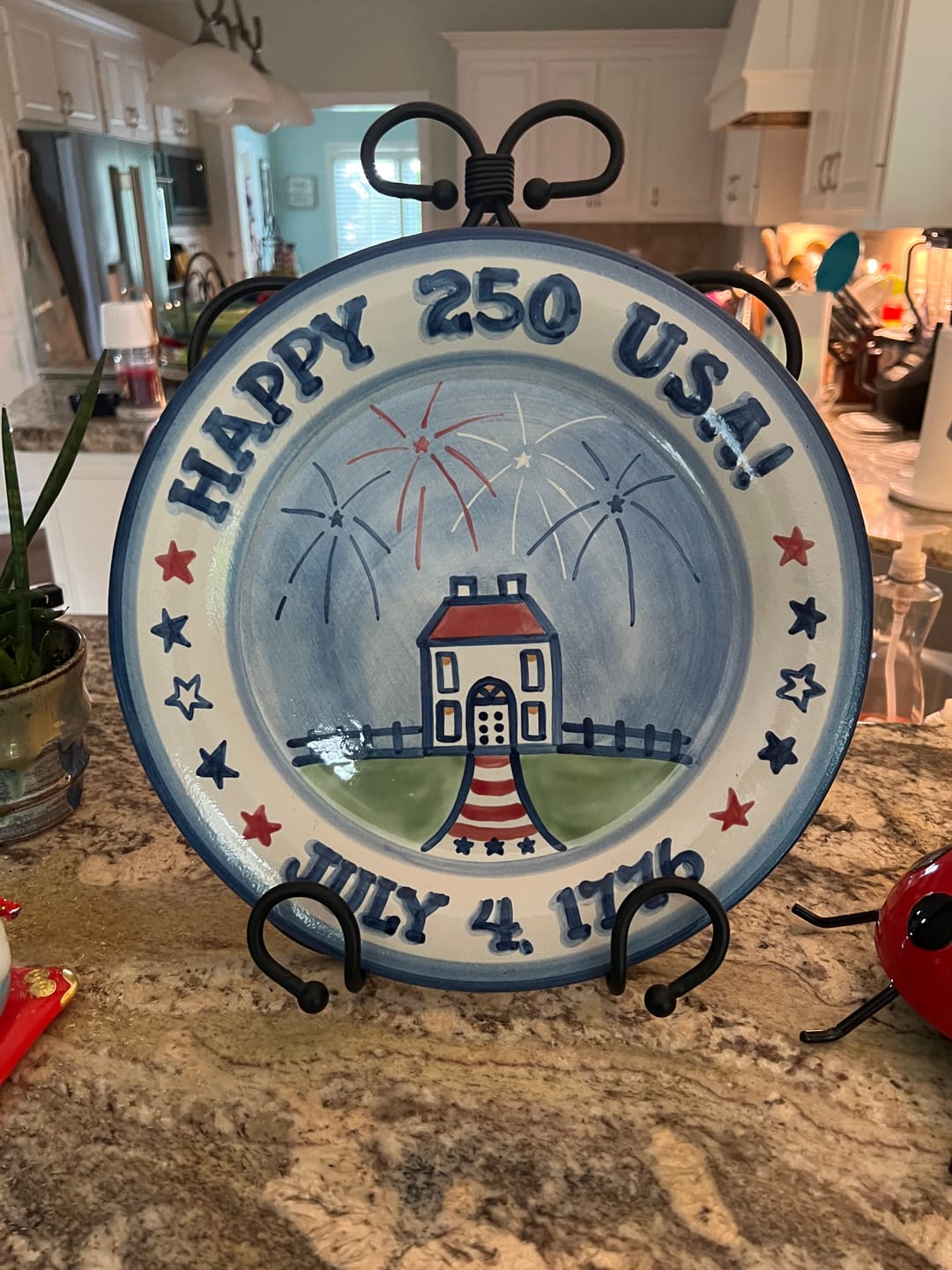 Customer photo review of "Happy 250th USA" Serving Plate