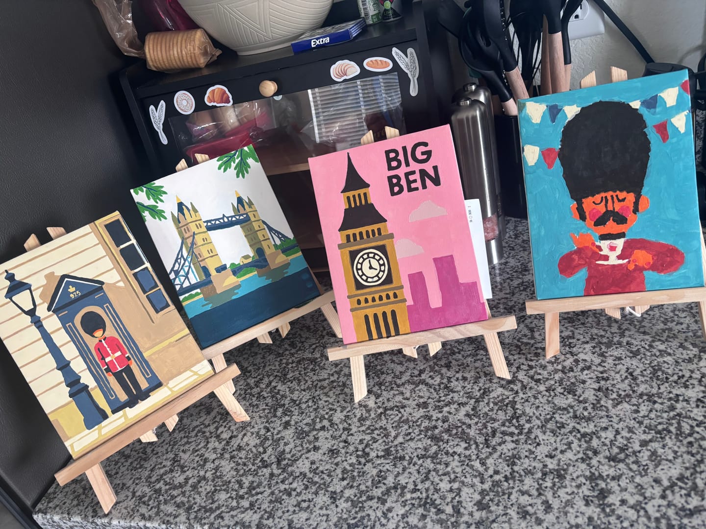 Customer photo review of 6 Mini Paintings - London Set