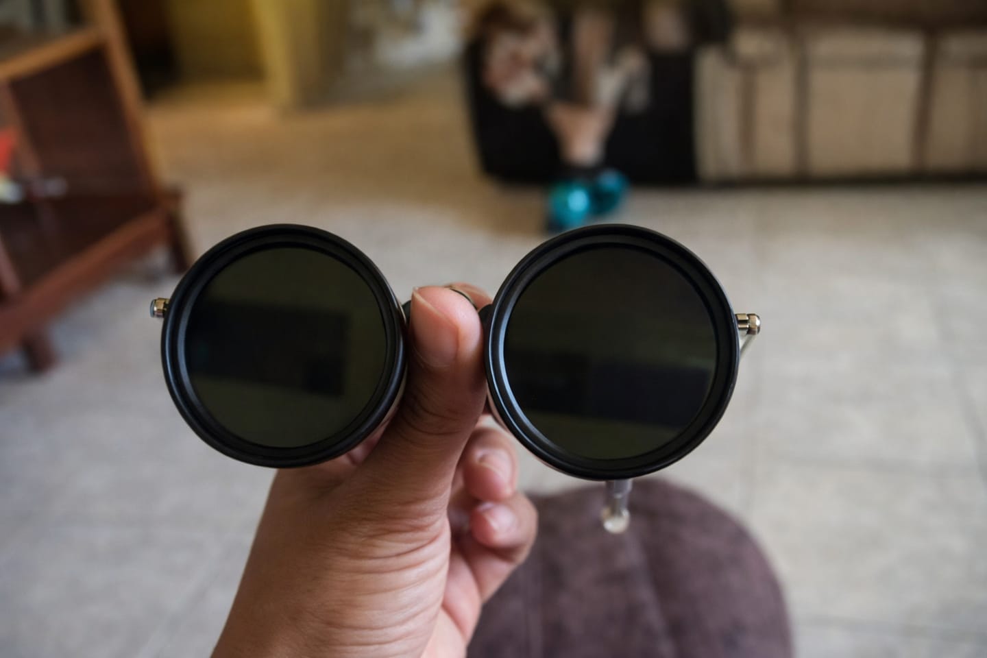 Customer photo review of Luce™ Ayarlanabilir Renk Tonlu Güneş Gözlüğü