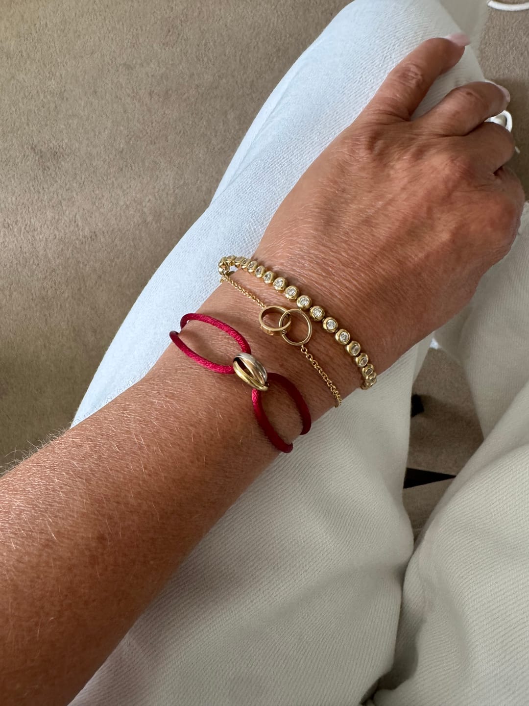 Customer photo review of Classic Bezel Tennis Bracelet