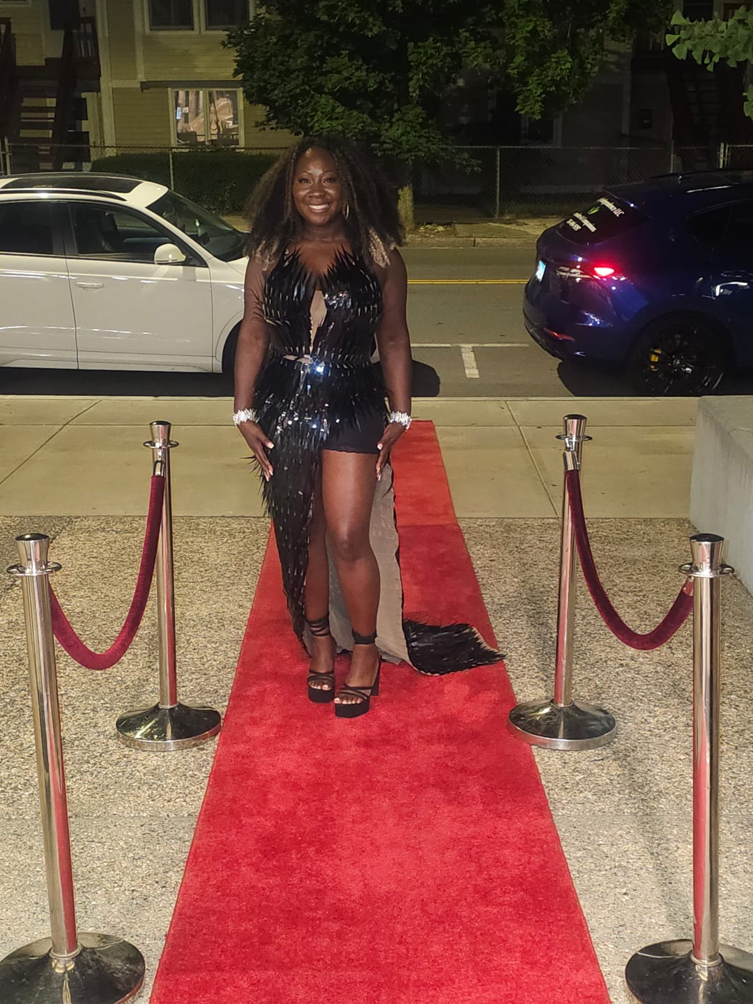 Customer photo review of Habibi Side Slit Dress (Ready To Ship)