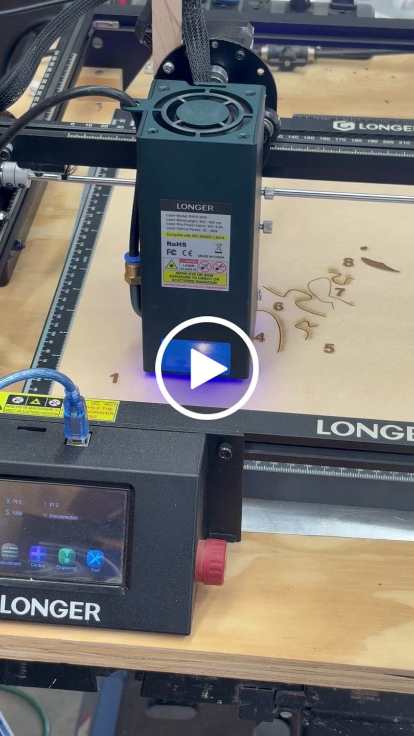 Customer video review of 30W Laser Module for Longer Ray5
