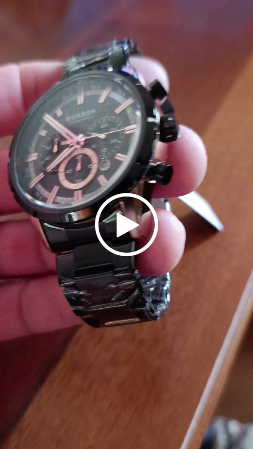 Customer video review of Curren Nizza® orologio uomo acciaio