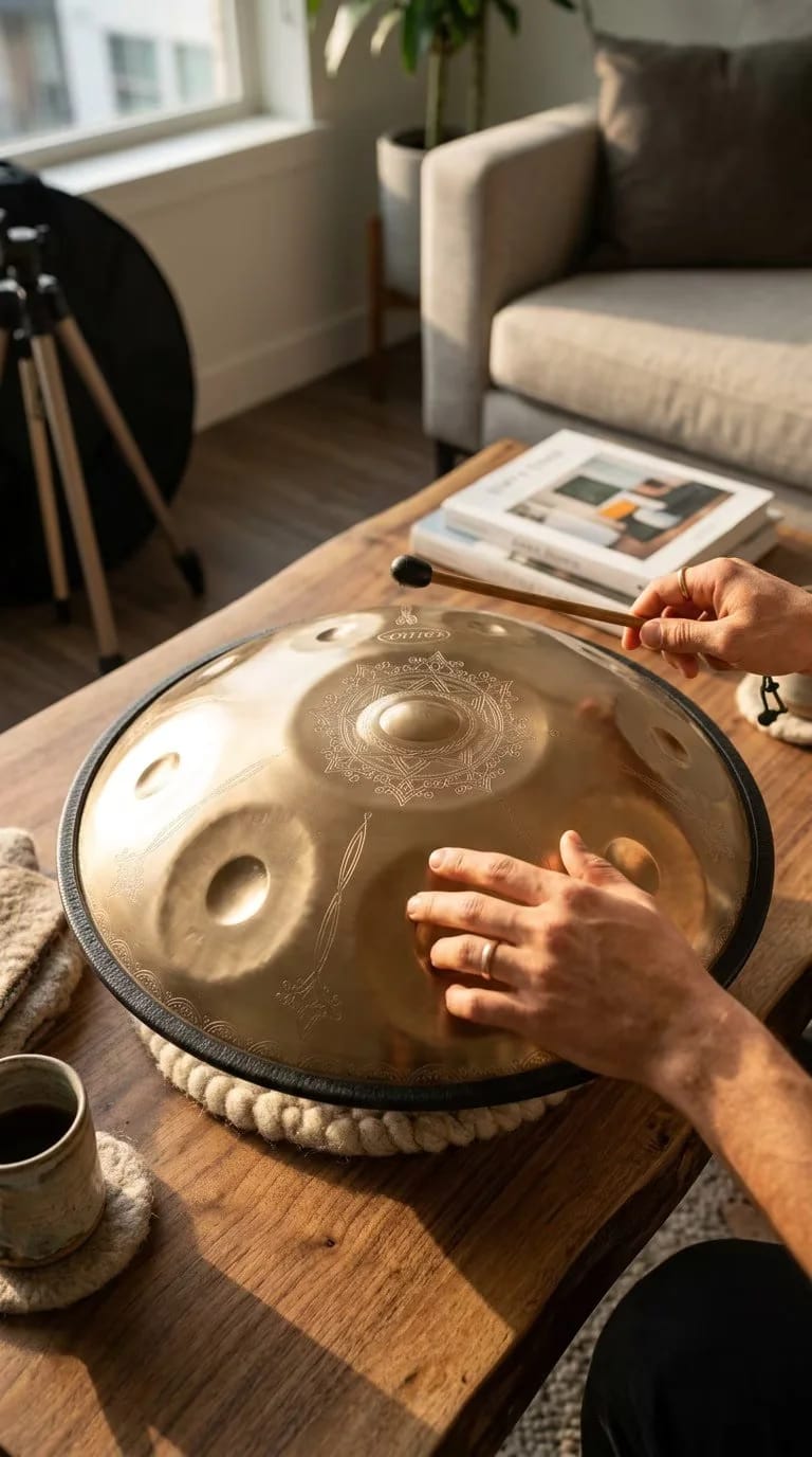 Customer photo review of Cosmos handpan-Pietralis handpan instrument 9/10/12 Notes