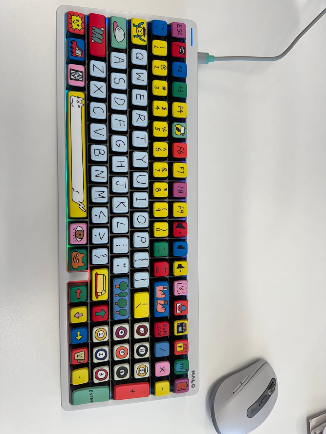 Customer photo review of NuPhy Halo96 V2 IO Series Wireless Mechanical Keyboard