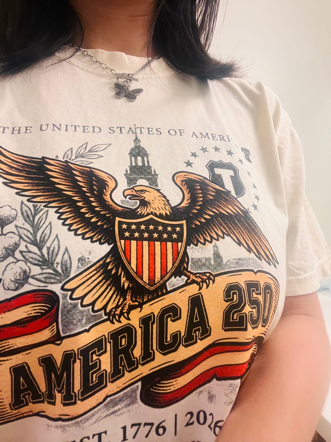 Customer photo review of American T-shirt