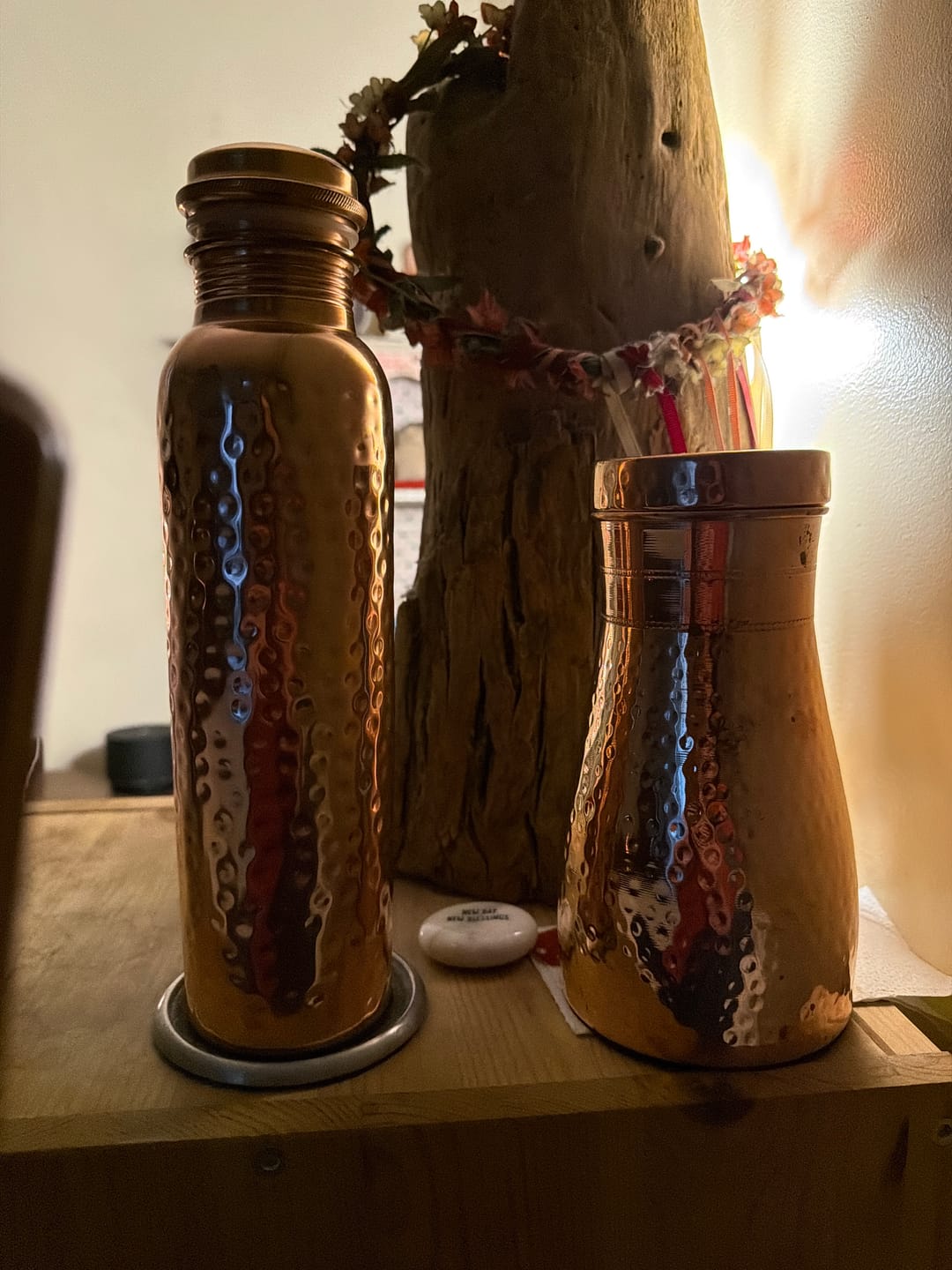 Customer photo review of Himalayan Ayurvedic Bedside Carafe