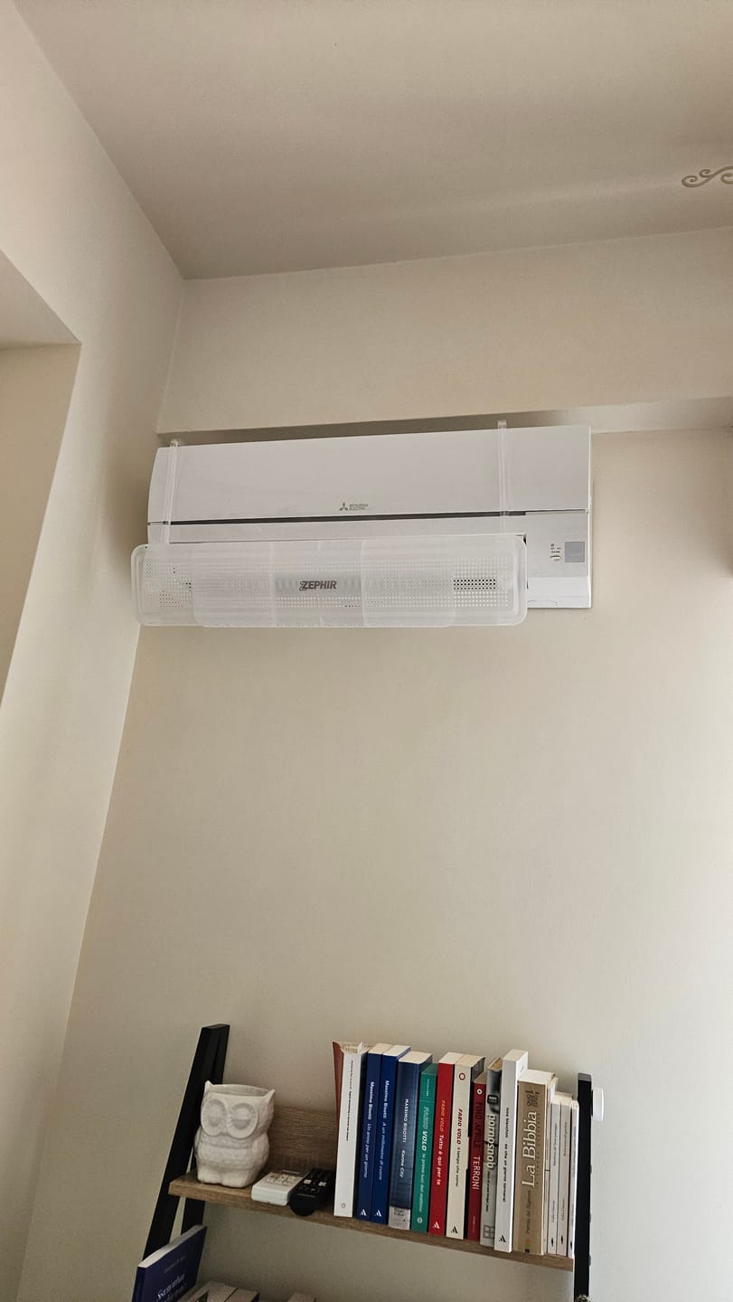 Customer photo review of Deflettore Universale per Climatizzatore Split da Parete – Regolabile 74-103 cm