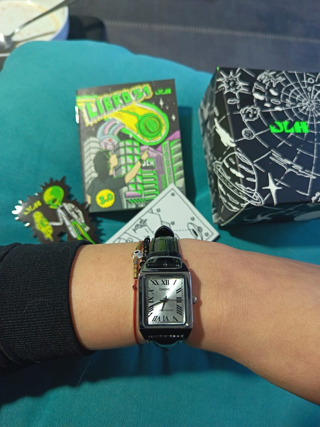 Customer photo review of Reloj Casio Tank Análogo LTP-V007L-7B1UDF Cuero Dial Plateado