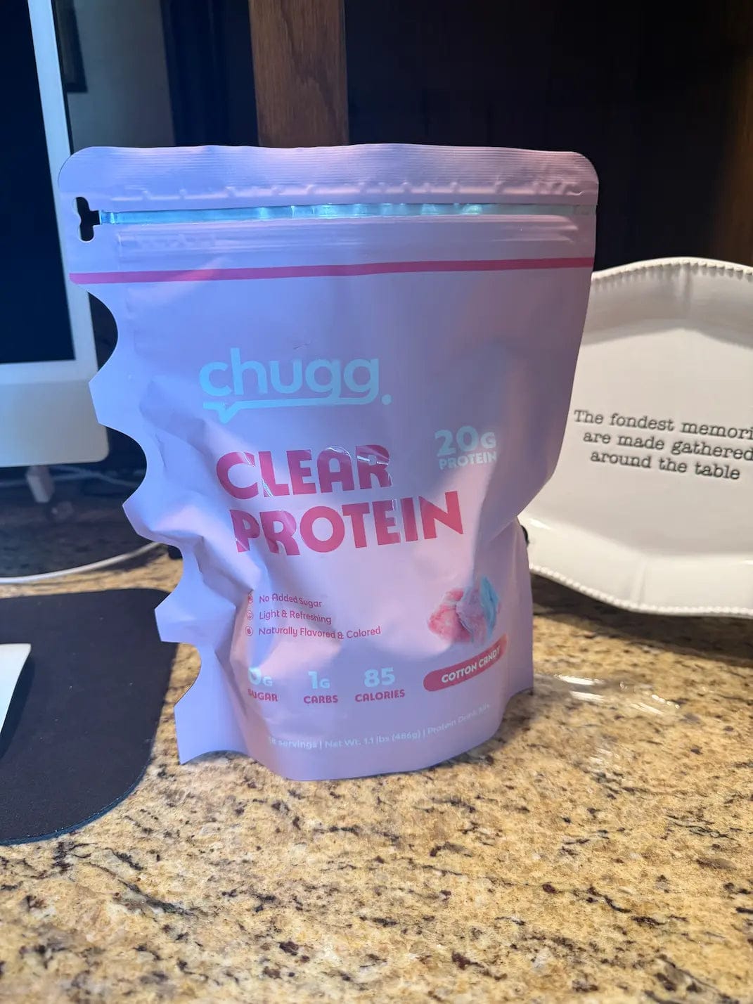 Customer photo review of Clear Protein Cotton Candy