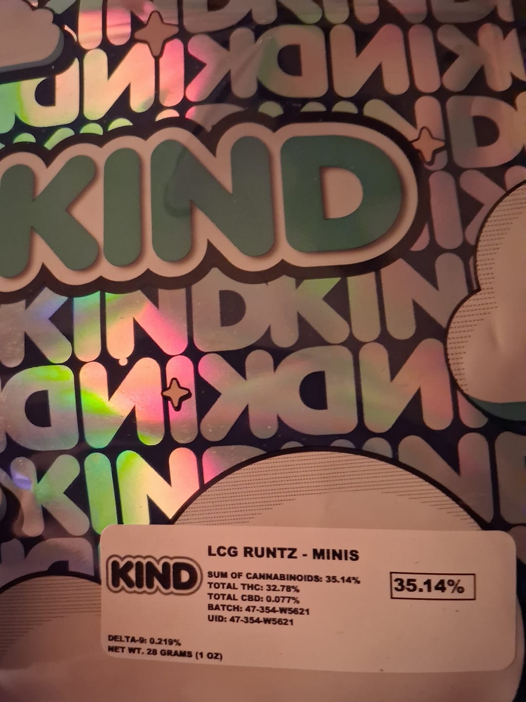 Customer photo review of LCG Runtz - Minis - 28 Grams - Hybrid