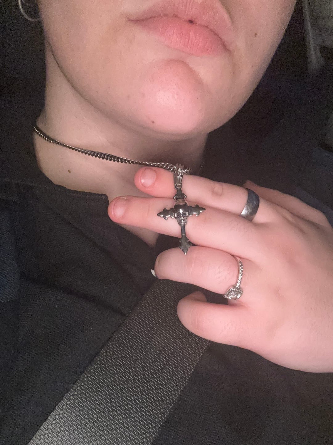 Customer photo review of DOWN YOUR THROAT PENDANT