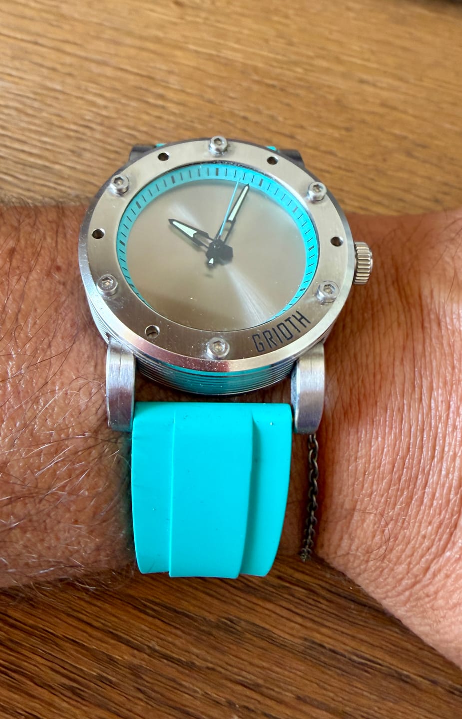 Customer photo review of Ridge Rubber - Turquoise