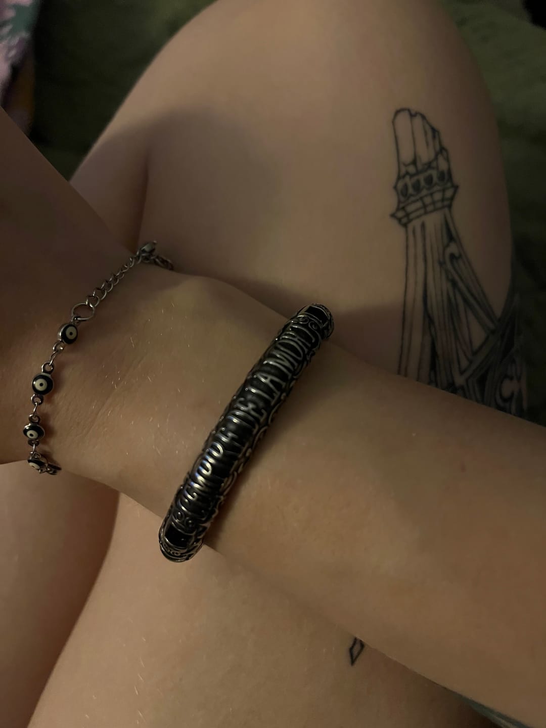 Customer photo review of CATACOMBS BANGLE BRACELET