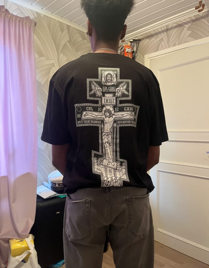 Customer photo review of ORTHODOX CROSS | Premium T-Shirt