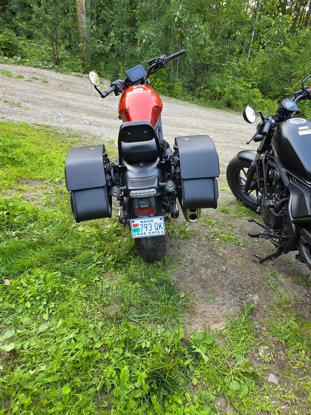 Customer photo review of 28L - Pantheon Medium Quick Mount Honda Rebel 1100 Motorcycle Saddlebags