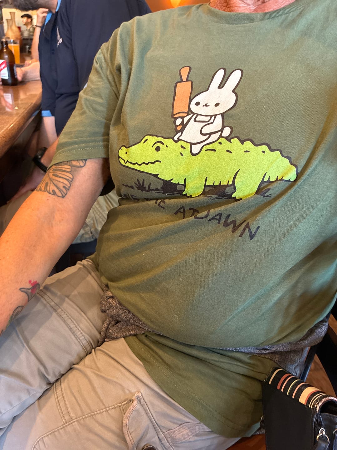 Customer photo review of Bake At Dawn T-Shirt