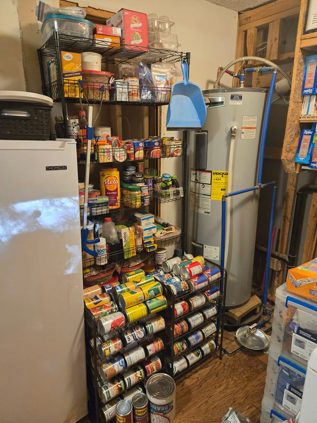 Customer photo review of REIBII Metal Storage Shelf‌, 7-Tier Storage Shelving, 72"H Adjustable Wire Rack for Food Storage Rooms, Kitchens,Laundry