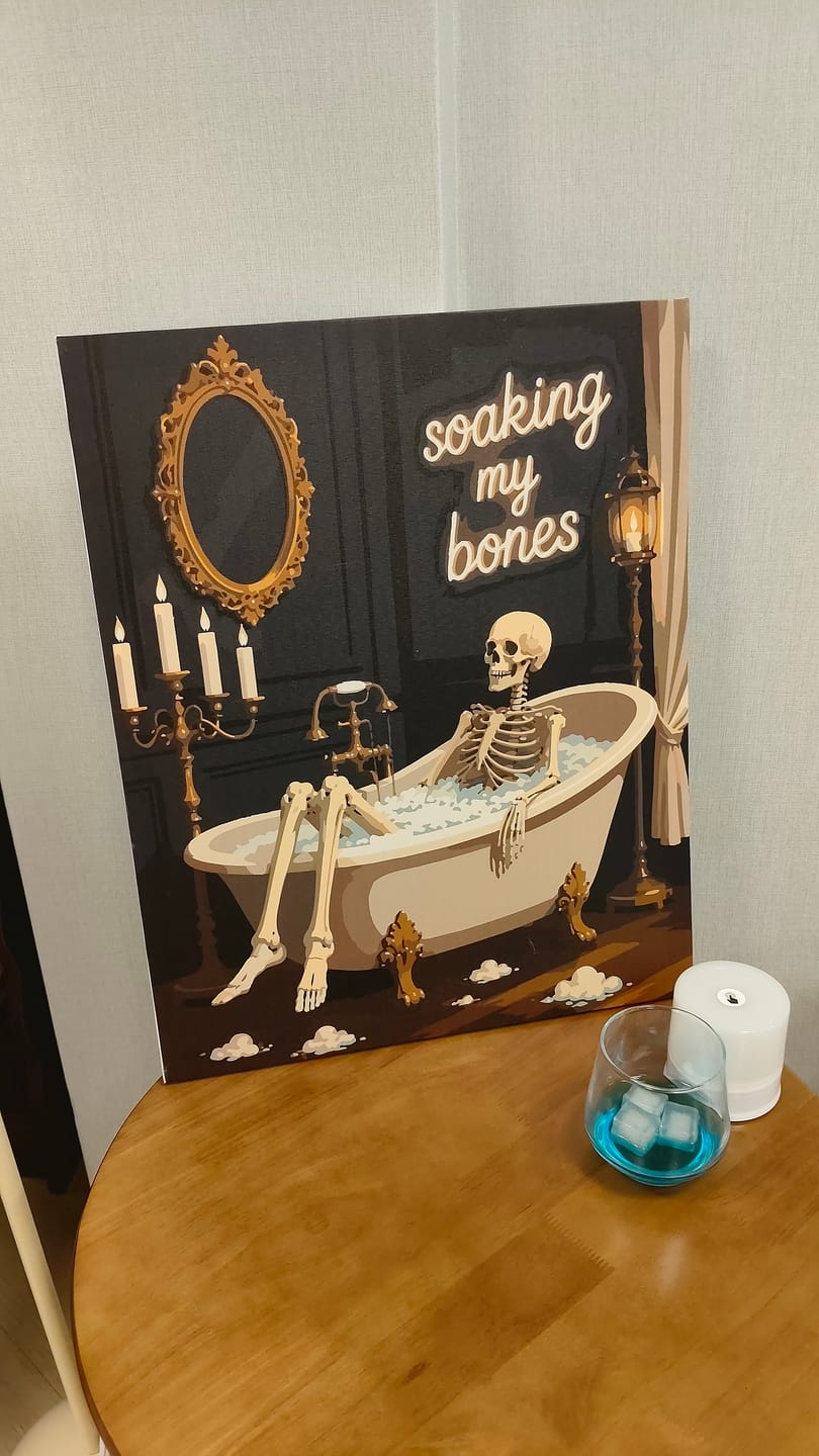 Customer photo review of Soaking My Bones | Paint by Number
