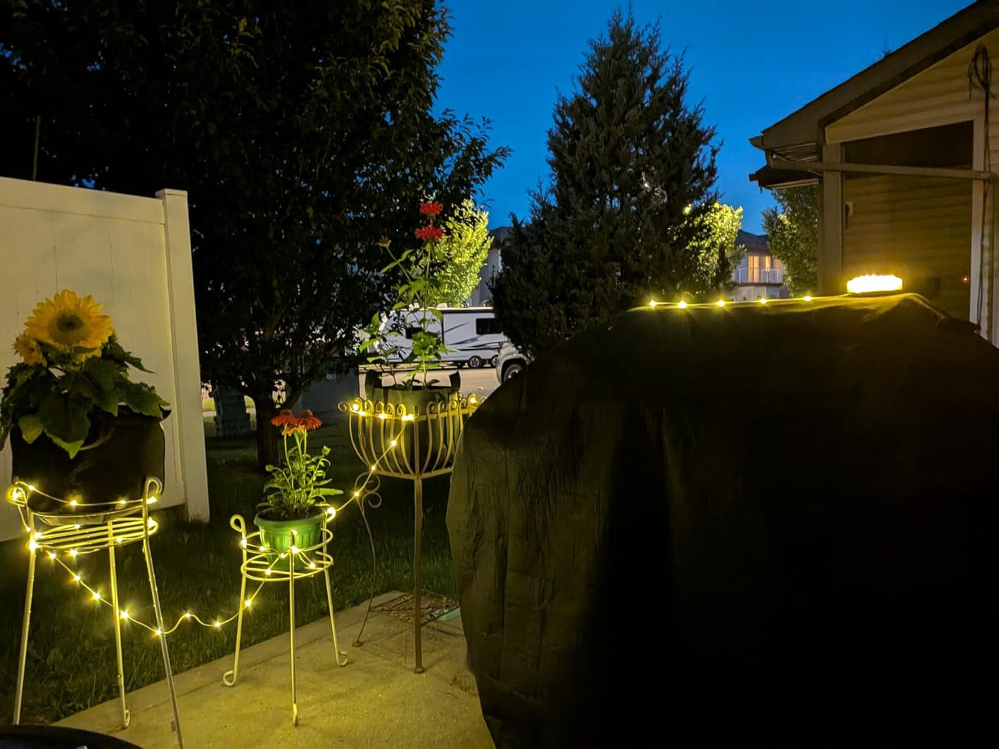 Customer photo review of Guirlande solaire d’extérieur – Créez une ambiance magique instantanée