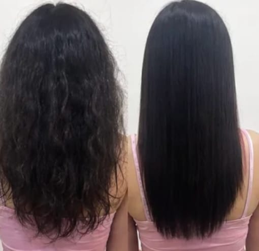 Customer photo review of Mini Portable Hair Straightener