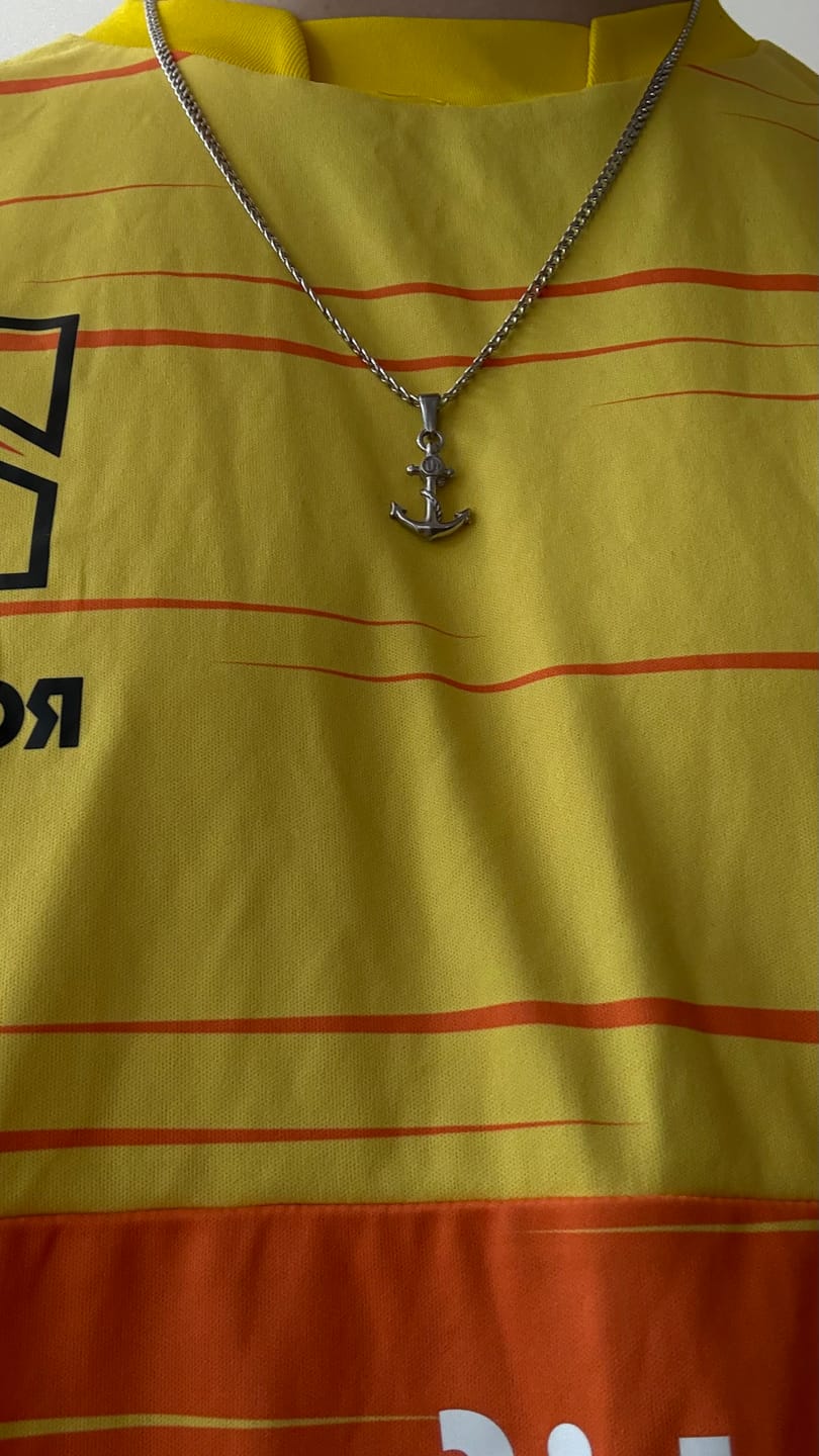 Customer photo review of Anchor Necklace - Silver