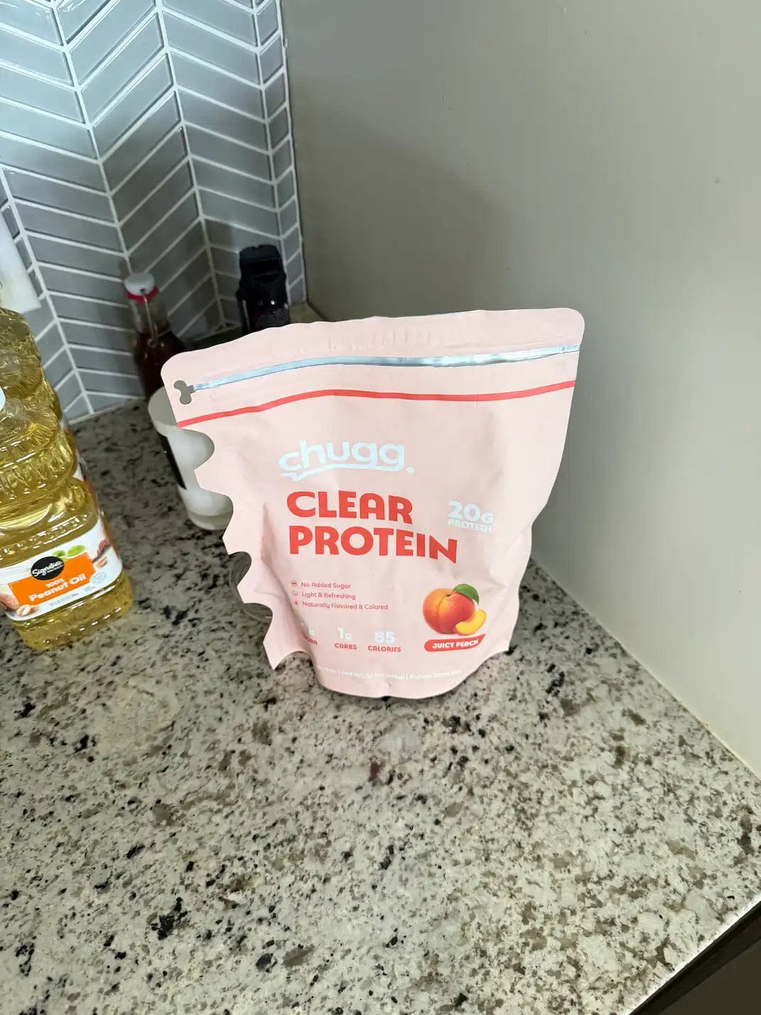 Customer photo review of Clear Protein Cotton Candy