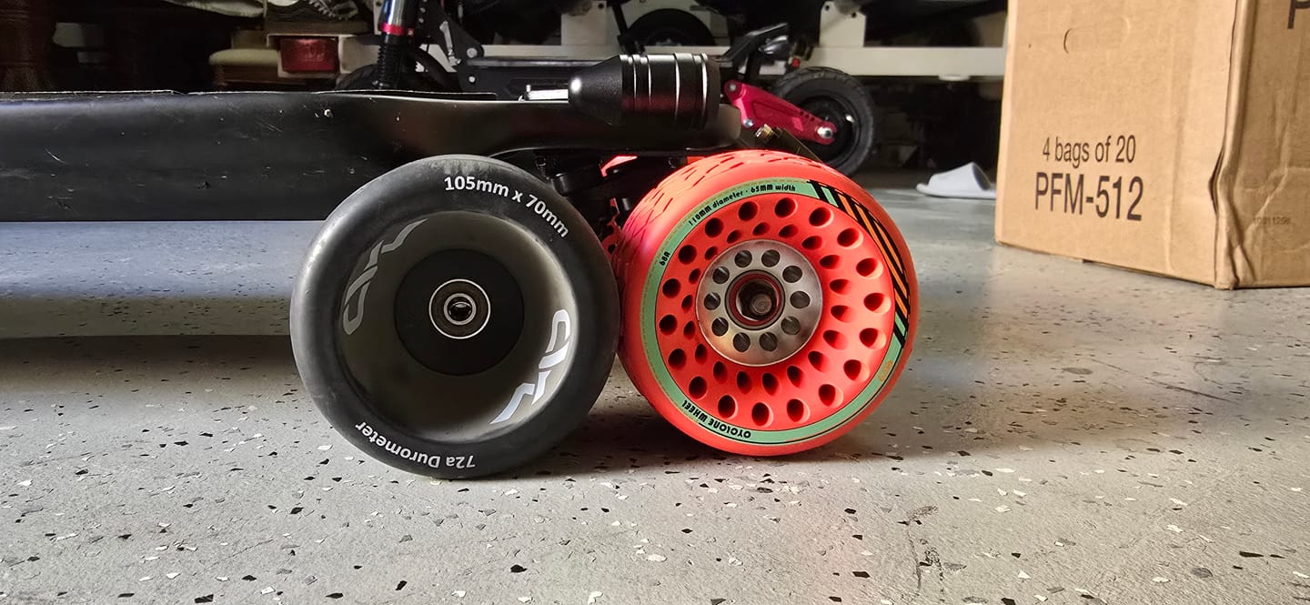 Customer photo review of Meepo Cyclone 110s Ultra Comfort High Grip Street Wheels