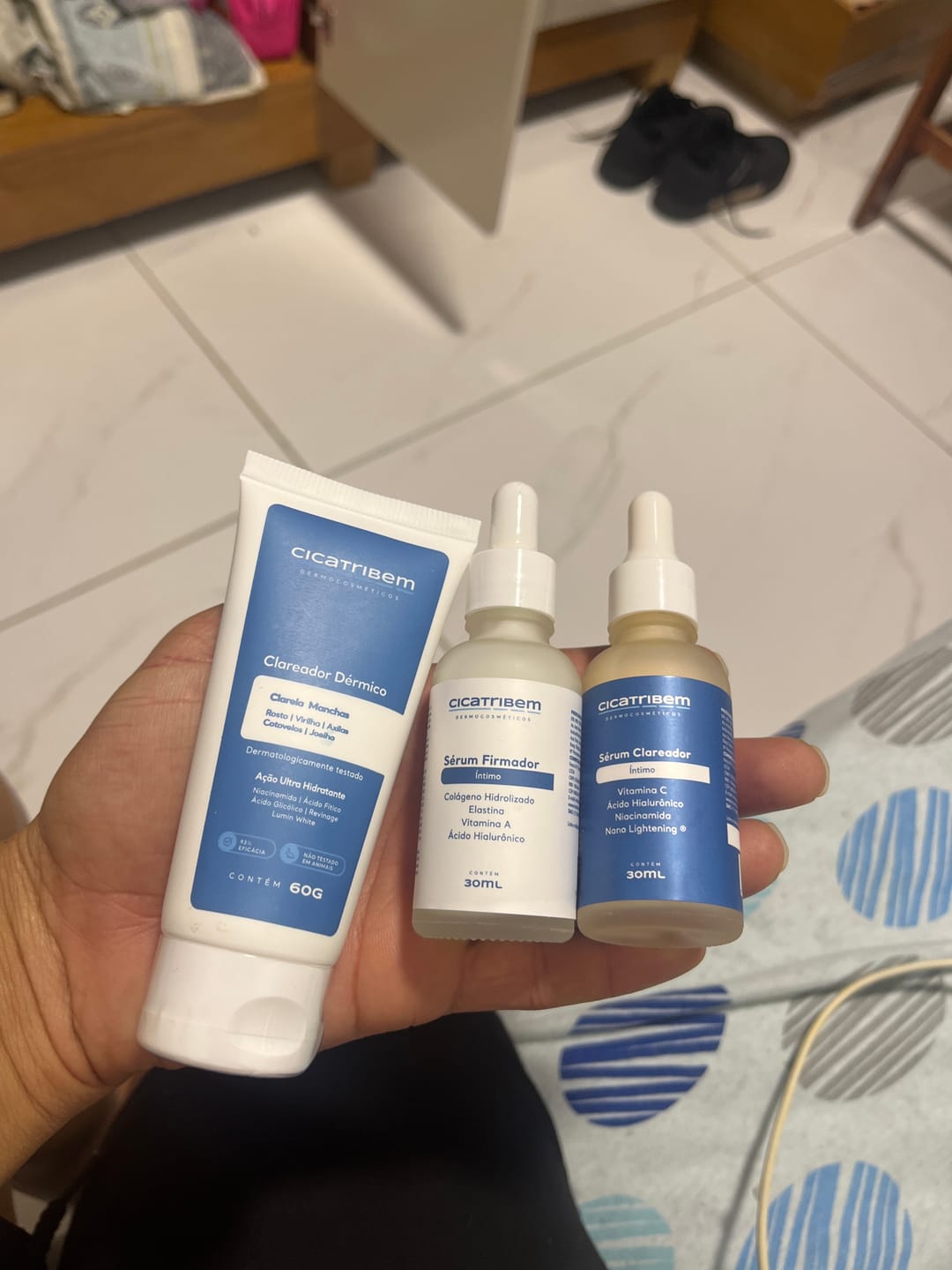 Customer photo review of Kit Clareamento Total + 1 Firmador de Brinde