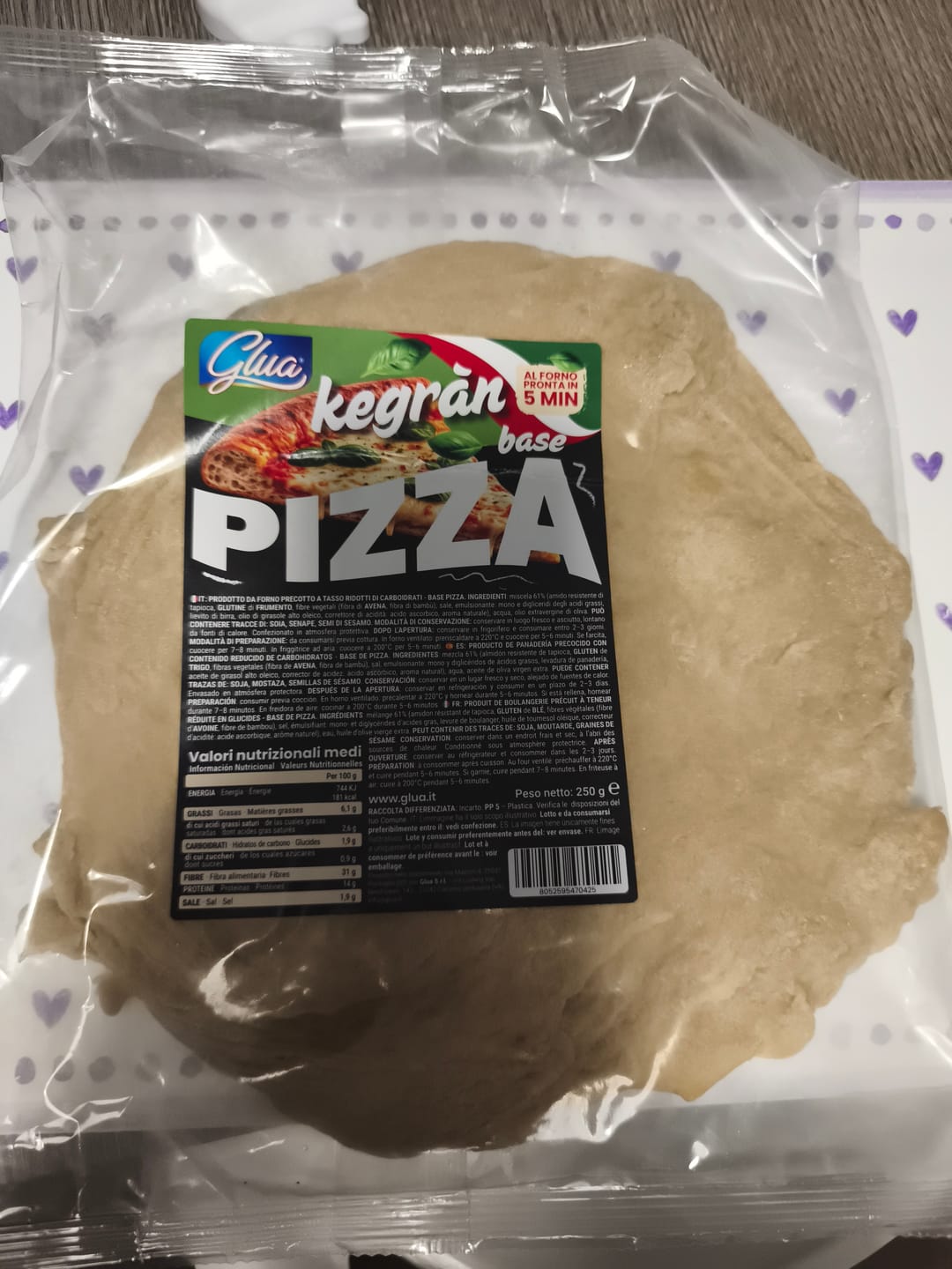 Customer photo review of Base Pizza proteica