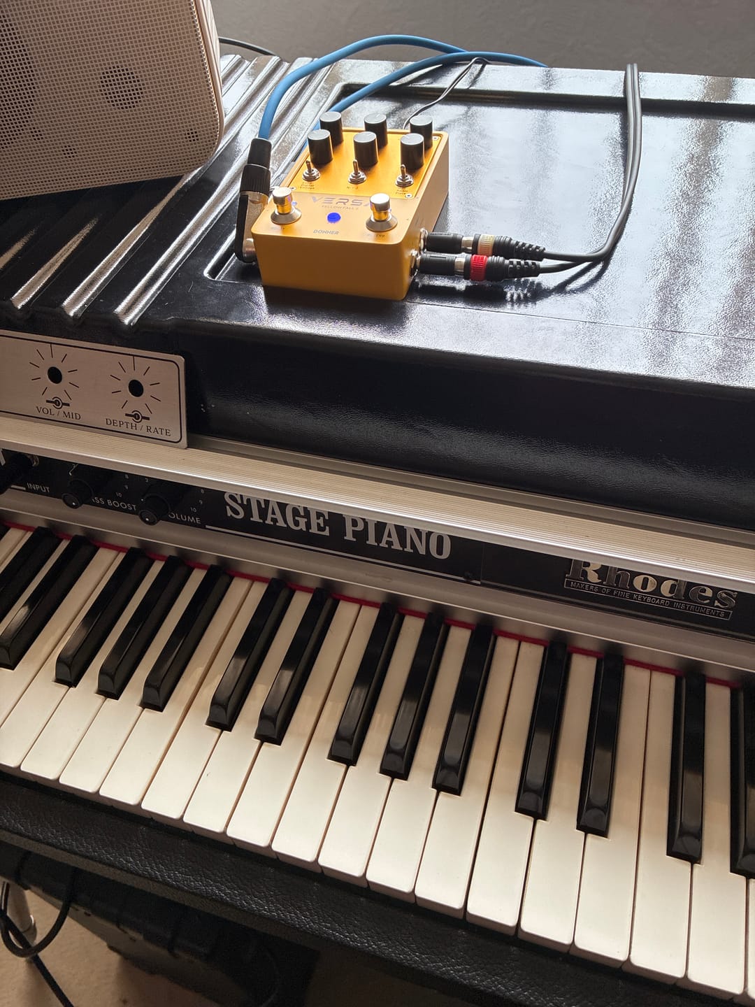 Customer photo review of Donner Versa - Yellow Fall II Reverb&Delay Combo Pedal