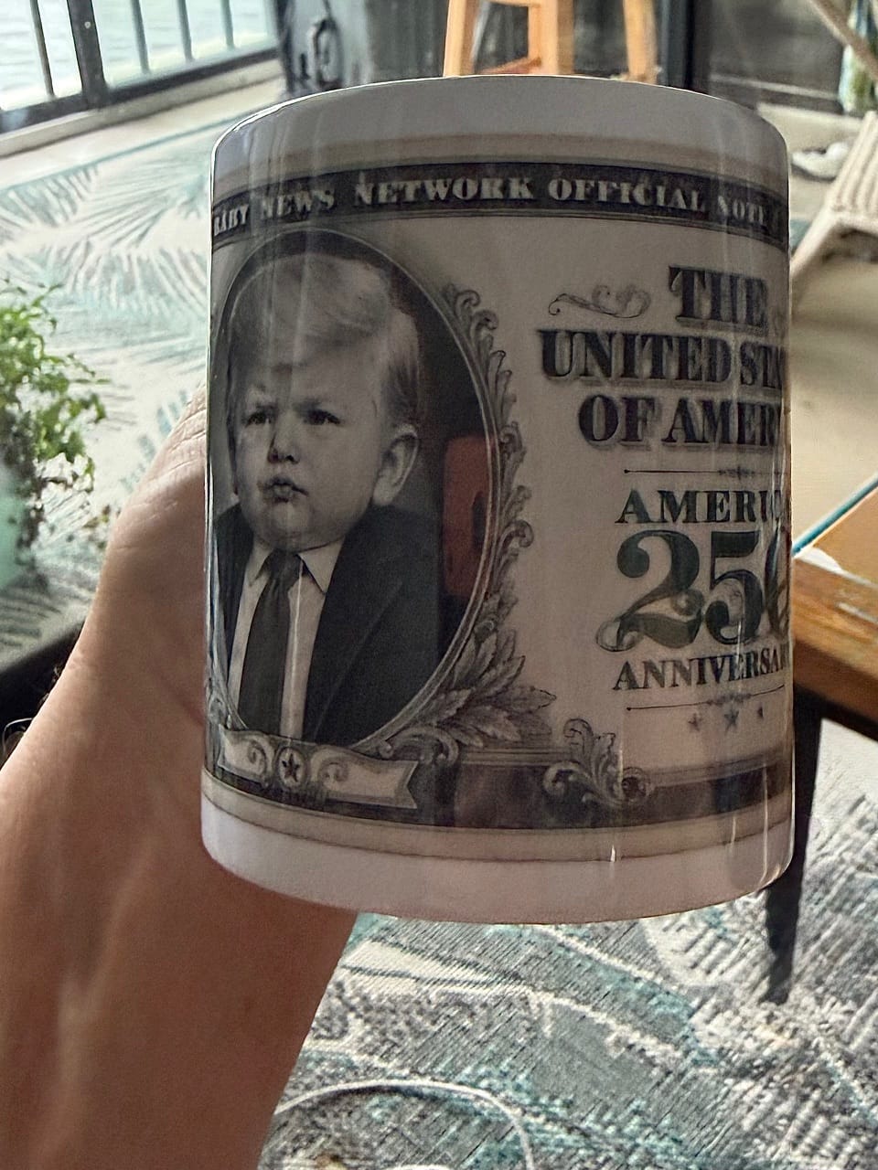 Customer photo review of "250th Anniversary Bill" Mug