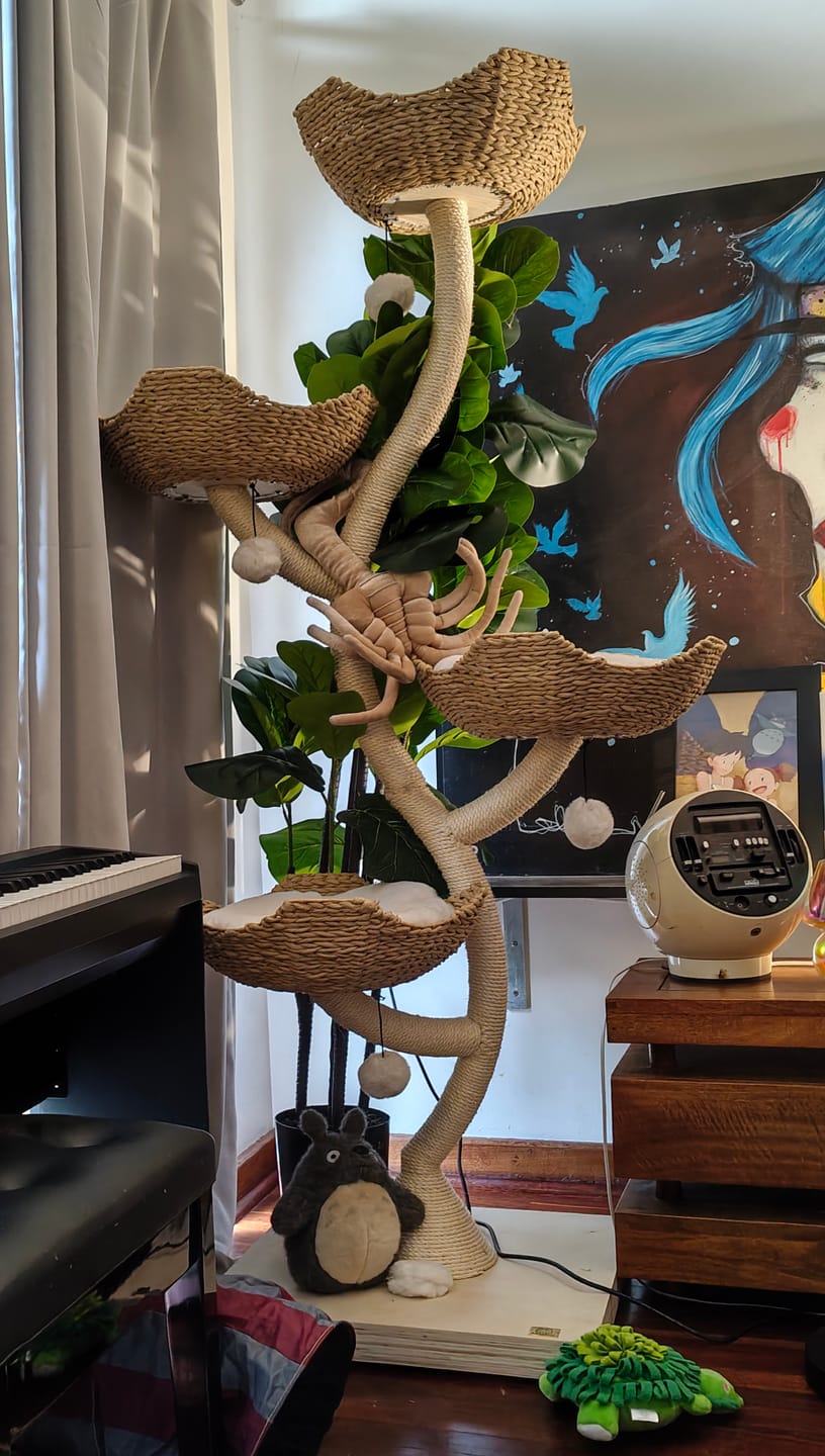 Customer photo review of MICHU Ivy Cat Tower Deluxe 4-Tier Designer Tall Cat Tree Pre Order