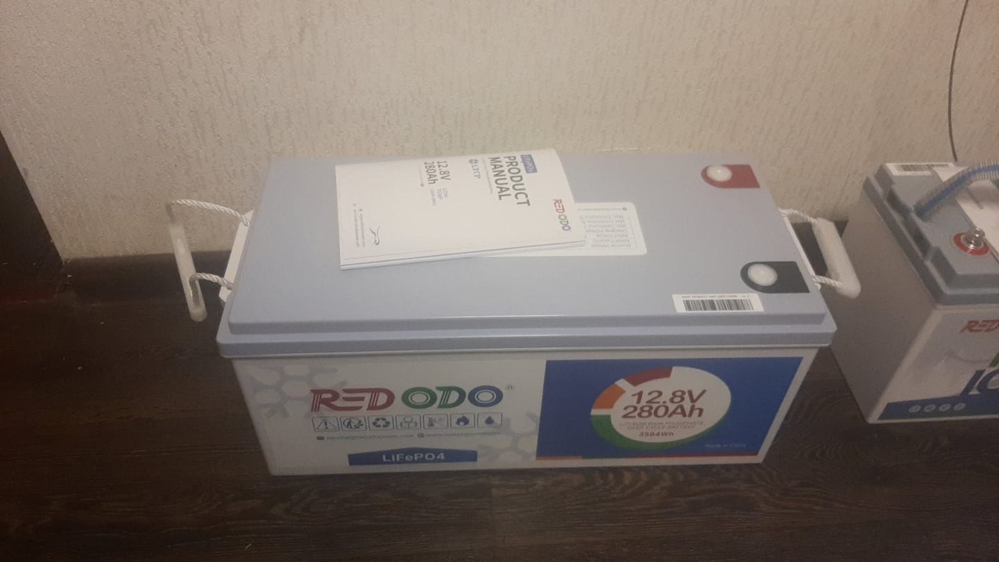 Customer photo review of 【Україна】0% ПДВ - Redodo 12V 280Ah Низькотемпературний акумулятор LiFePO4