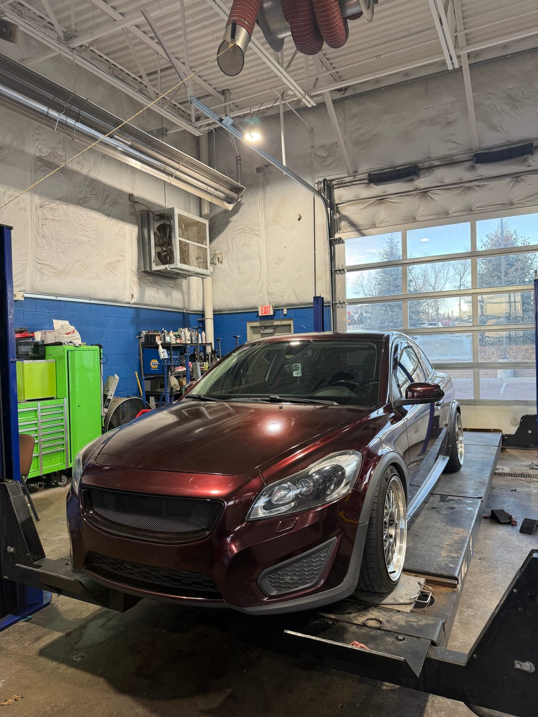 Customer photo review of Glossy Metallic Black Rose Vinyl Wrap