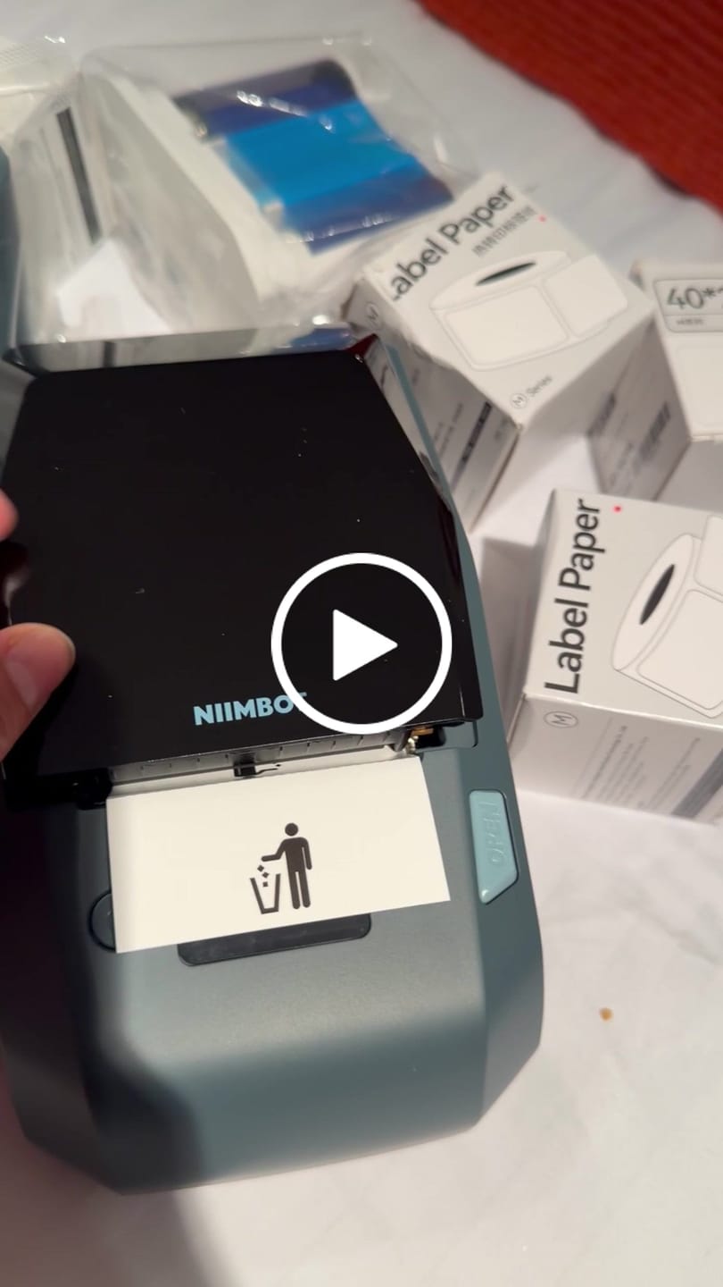 Customer video review of NIIMBOT Compatible M2 Labeling Ribbon, Replacement Refill Tapes
