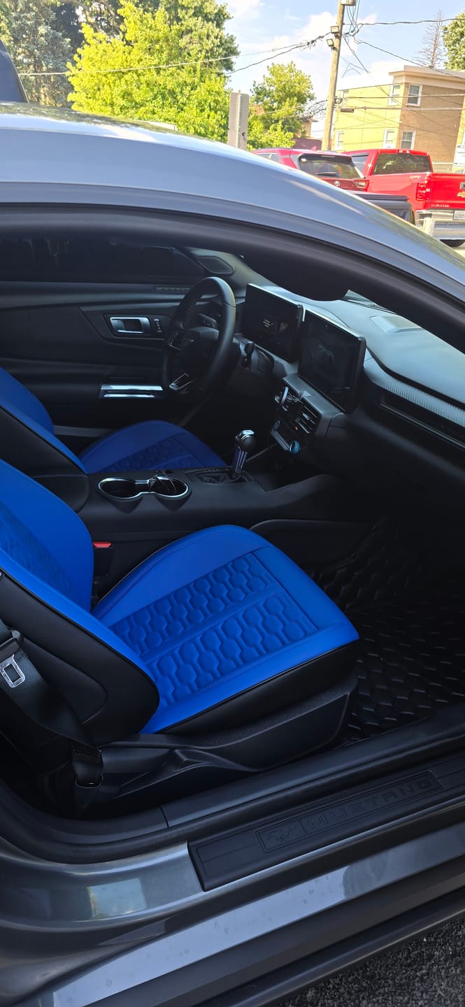Customer photo review of 2024+ Ford Mustang S650 Coupe Leather Seat Covers