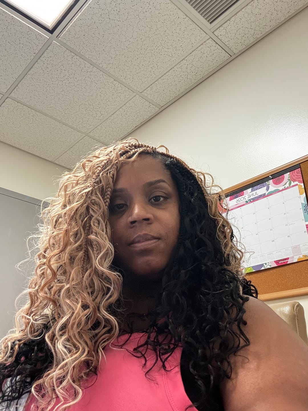 Customer photo review of Mayde Pre-Loop Crochet Braid - 3X WET & CURLY BOHO BRAID 16"