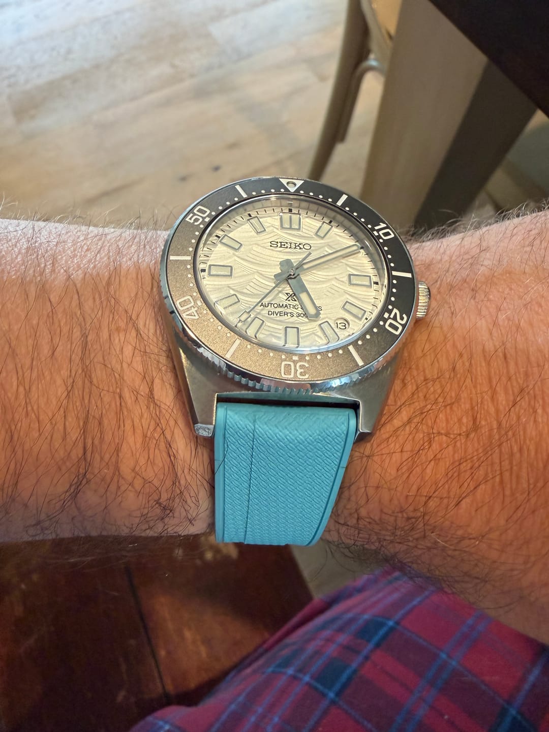 Customer photo review of Shark Skin Rubber - Sky Blue