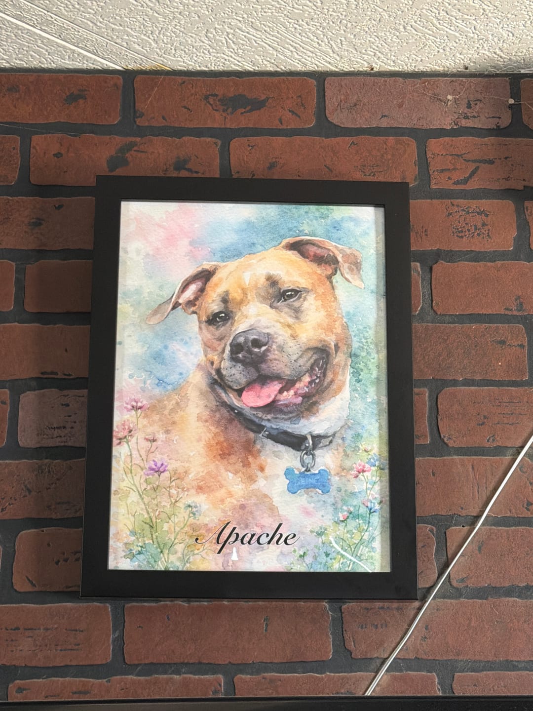 Customer photo review of Watercolor - Personalized Poster