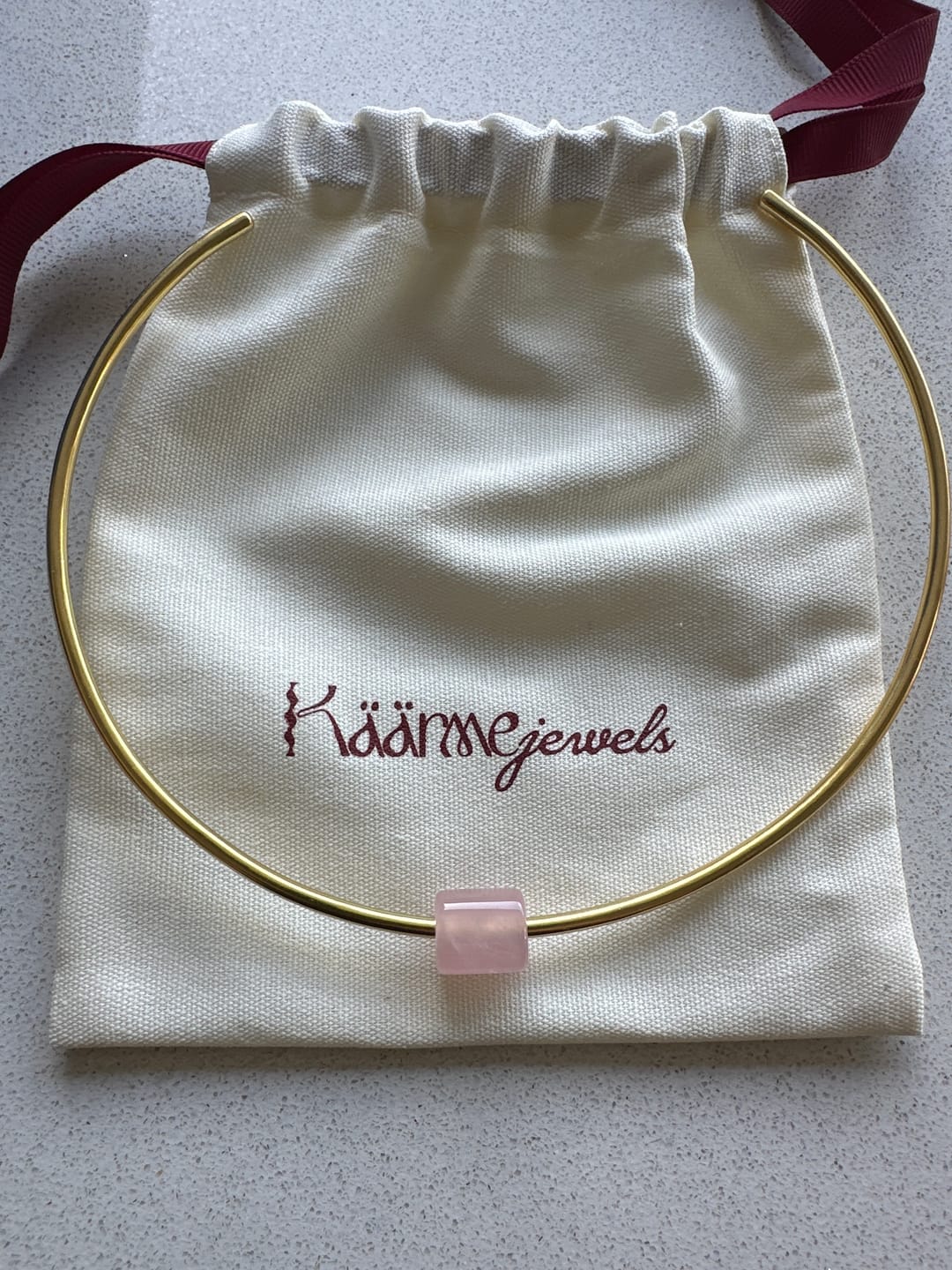 Customer photo review of Rose Quartz Charm