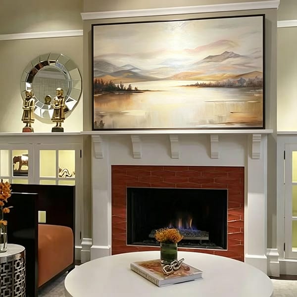 Customer photo review of Abstract Mountain Canvas Art #MO028