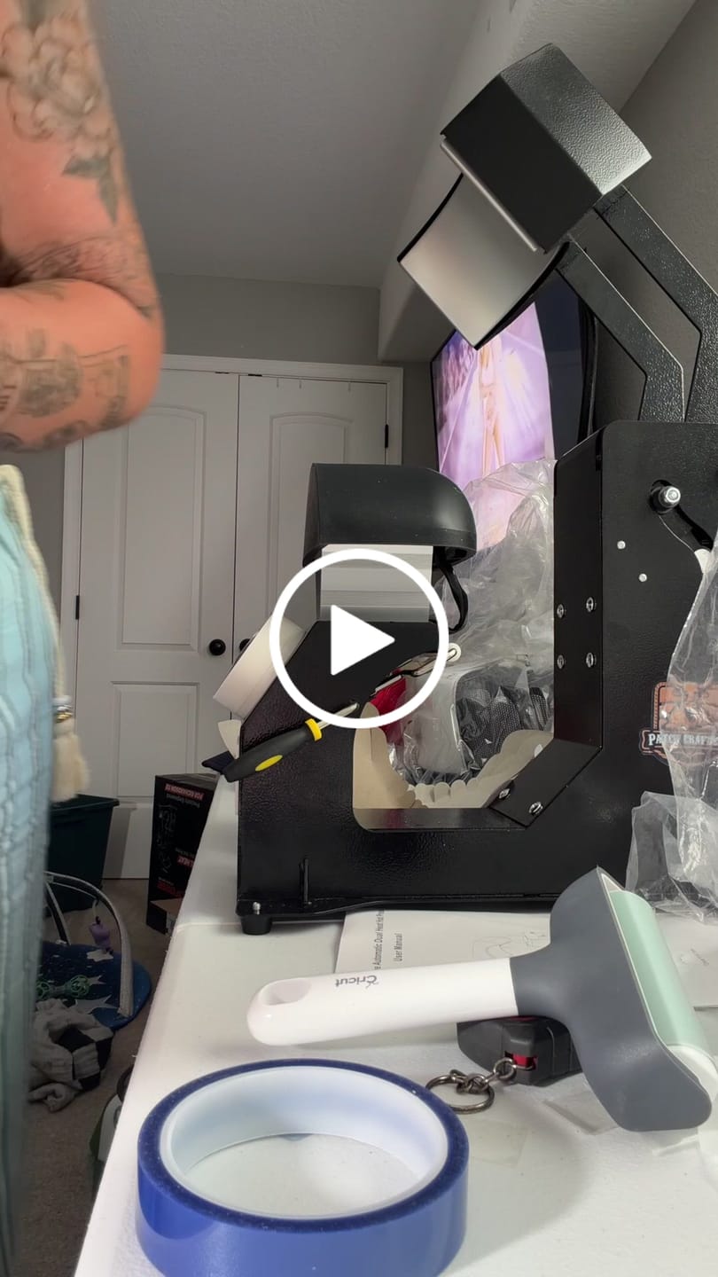 Customer video review of DuoForge Automatic Dual-Heat platen Cap Heat Press