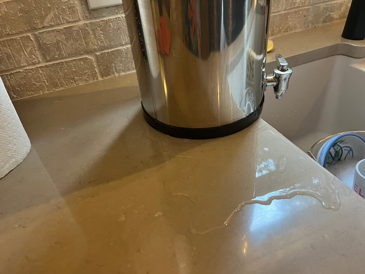 Customer photo review of Dual Carbon Platinum Gravity-Fed Water Filter System