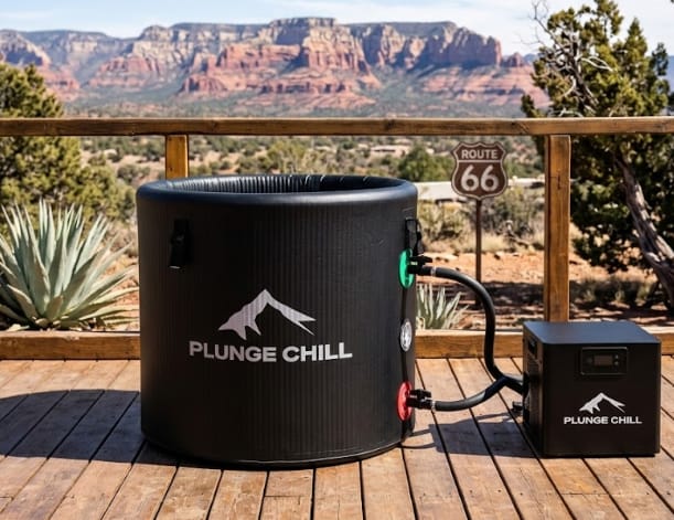 Customer photo review of Cold Plunge Chiller + Tub (XXL)