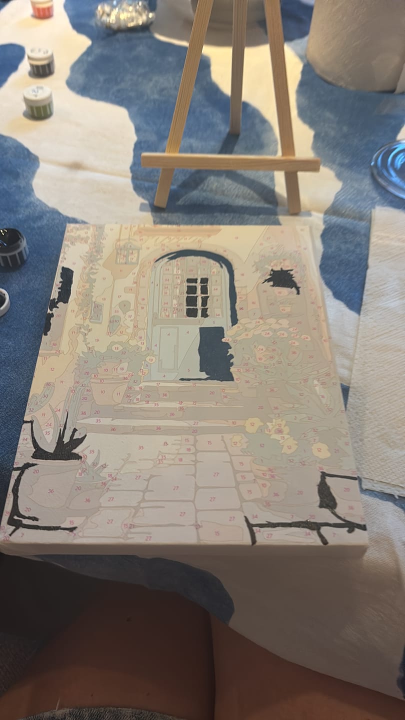 Customer photo review of 6 Mini Paintings | Kleurrijke deuren set